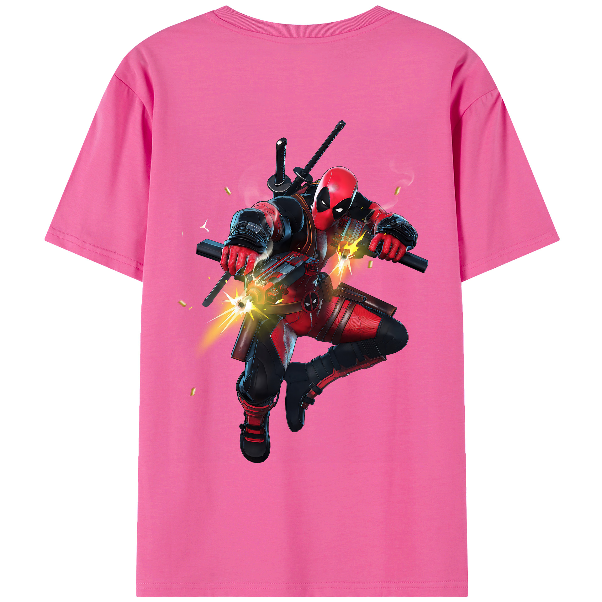 （画像用） Deadpool デッドプール レディース半袖Tシャツ(バックプリント)
